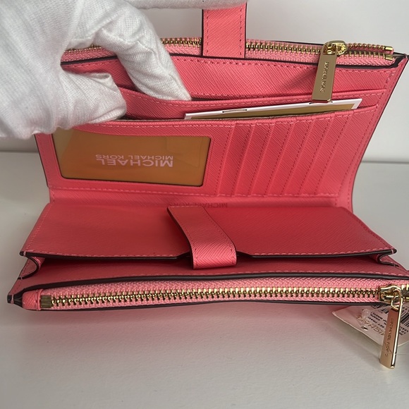 NWT Michael Kors Double Zip wristlet wallet - Picture 13 of 16